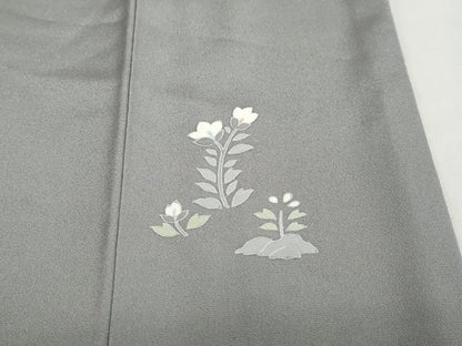 平和屋着物●豪華色留袖　駒刺繍　動物草花丸文　暈し染め　金彩　正絹　逸品　DABI2099ud