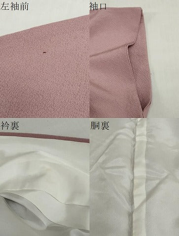 平和屋着物●上質な色無地　浅紫色　正絹　逸品　DABI2100ud