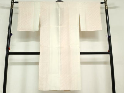 平和屋着物●長襦袢　無双仕立て　斜縞　正絹　逸品　DABI2101ud