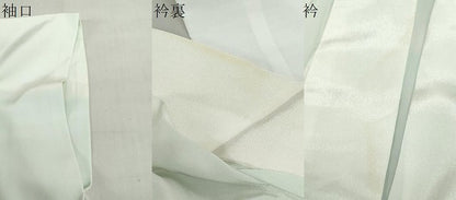 平和屋着物●長襦袢　無双仕立て　草花文　正絹　逸品　DABI2102ud