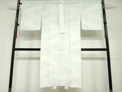 平和屋着物●長襦袢　無双仕立て　草花文　正絹　逸品　DABI2102ud