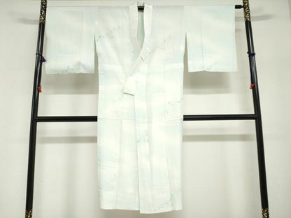 平和屋着物●長襦袢　無双仕立て　草花文　正絹　逸品　DABI2102ud