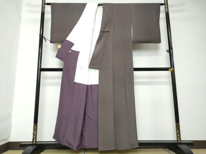 平和屋着物●江戸小紋　角通し　正絹　逸品　DABI2104ud