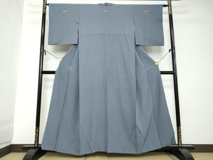 平和屋着物●上質な色無地　薄花色　正絹　逸品　DABI2121ud