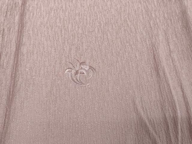 平和屋着物●無地絵羽訪問着　総刺繍　草花丸地紋　薄紅藤色　正絹　逸品　未使用　DABI2123ud