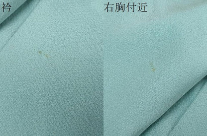 平和屋着物●本草木染作家　瑞鳳　色無地　空色　正絹　逸品　DABI2127ud