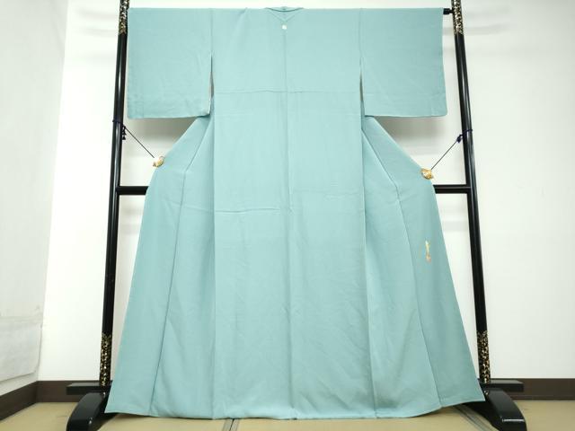 平和屋着物●本草木染作家　瑞鳳　色無地　空色　正絹　逸品　DABI2127ud