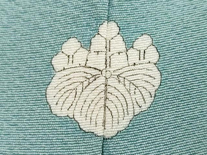 平和屋着物●本草木染作家　瑞鳳　色無地　空色　正絹　逸品　DABI2127ud