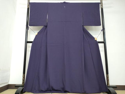 平和屋着物●上質な色無地　桑の実色　正絹　逸品　DABI2132ud