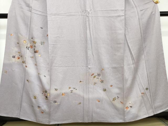 平和屋着物●訪問着　草花文　暈し染め　金彩　正絹　逸品　DABI2133ud
