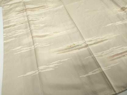 平和屋着物●訪問着　刺繍　鹿の子舞桜文　暈し染め　金銀糸　正絹　逸品　DABI2147ud