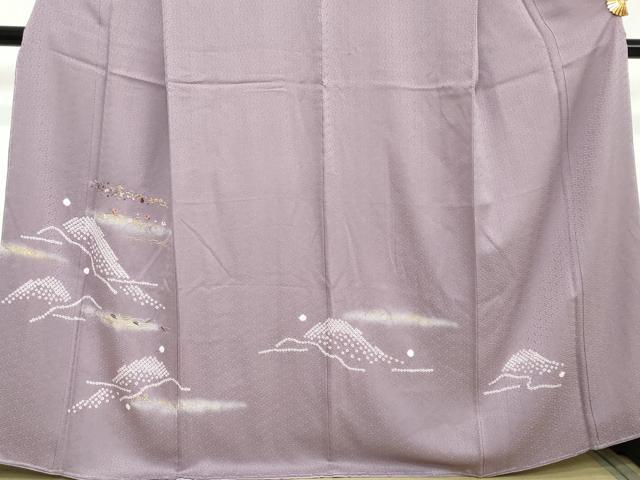 平和屋着物●訪問着　絞り　刺繍　草花霞文　暈し染め　金彩　さが美扱い　正絹　逸品　未使用　DABI2150ud