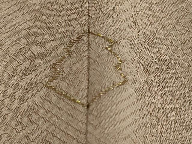 平和屋着物●訪問着　駒刺繍　草花文　暈し染め　金彩　三越扱い　正絹　逸品　DABI2151ud