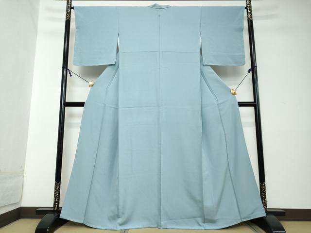 平和屋着物●上質な色無地　空色　正絹　逸品　未使用　DABI2165ud