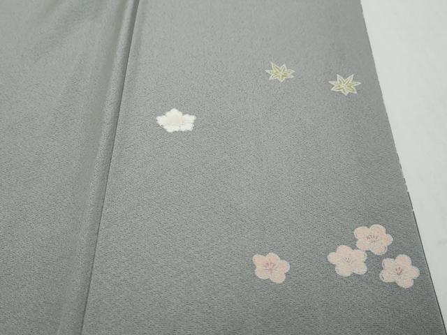 平和屋着物●訪問着　友禅　作家物　女人草花文　暈し染め　正絹　逸品　DABI2176ud