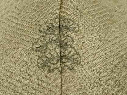 平和屋着物●訪問着　駒刺繍　絞り　扇面草花文　金銀彩　正絹　逸品　DABI2177ud