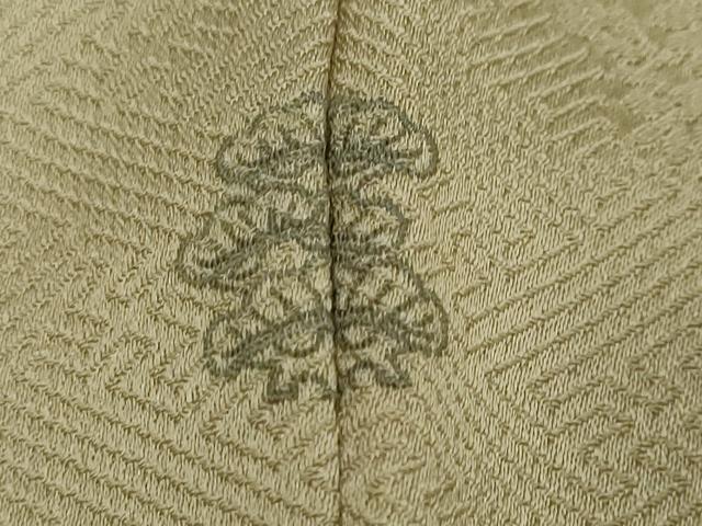 平和屋着物●訪問着　駒刺繍　絞り　扇面草花文　金銀彩　正絹　逸品　DABI2177ud