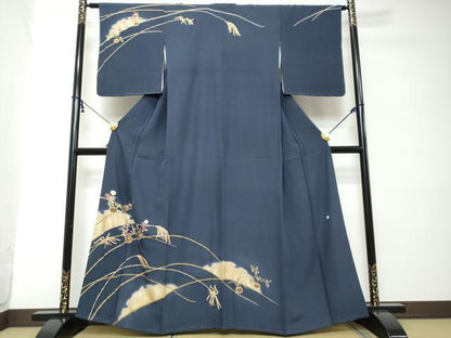 平和屋着物●訪問着　作家物　飾花文　金彩　正絹　逸品　未使用　DABI2184ud