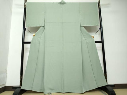 平和屋着物●上質な色無地　夏虫色　正絹　逸品　DABI2186ud