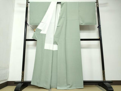 平和屋着物●上質な色無地　夏虫色　正絹　逸品　DABI2186ud