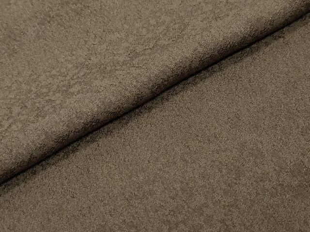 平和屋着物●上質な色無地　霞地紋　黒茶色　正絹　逸品　未使用　DABI2189ud