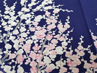 平和屋着物●訪問着　刺繍　枝梅文　暈し染め　金彩　正絹　逸品　未使用　DABI2196ud