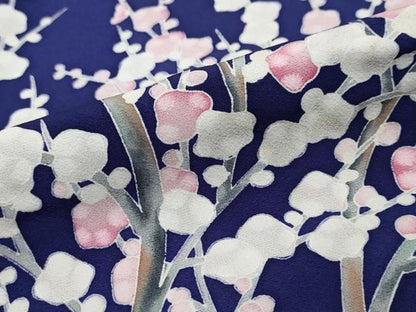 平和屋着物●訪問着　刺繍　枝梅文　暈し染め　金彩　正絹　逸品　未使用　DABI2196ud