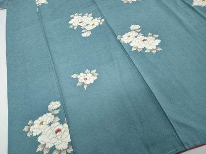 平和屋着物●上質な小紋　舞花文　正絹　逸品　未使用　DABI2198ud