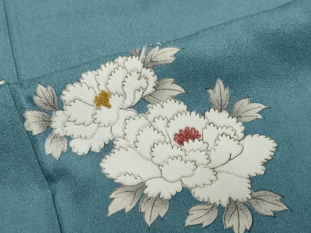 平和屋着物●上質な小紋　舞花文　正絹　逸品　未使用　DABI2198ud