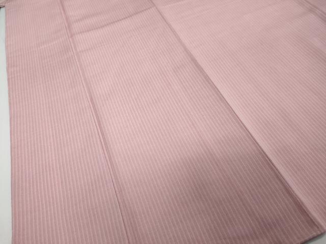 平和屋着物●上質なお召　縞　正絹　逸品　未使用　DABI2204ud