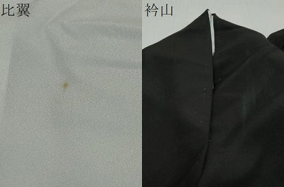 平和屋着物●豪華黒留袖　友禅　作家物　短冊草花文　正絹　逸品　DABI2208ud