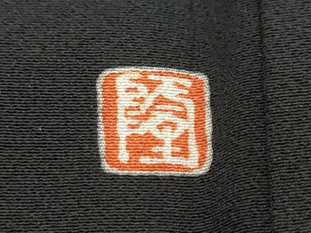 平和屋着物●豪華黒留袖　友禅　作家物　短冊草花文　正絹　逸品　DABI2208ud