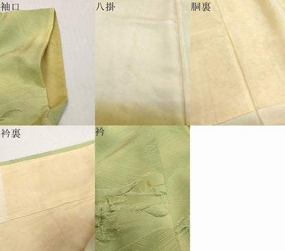平和屋着物●上質な小紋　地紋起こし　風景文　暈し染め　正絹　逸品　DABI2214ud