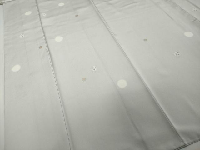 平和屋着物●訪問着　刺繍　丸文　金彩　銀糸　正絹　逸品　DABI2218ud