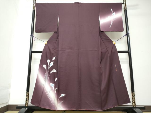平和屋着物●中村弘三郎　訪問着　カラー　暈し染め　銀彩　やまと誂製　正絹　逸品　DABI2219ud