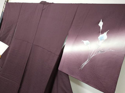平和屋着物●中村弘三郎　訪問着　カラー　暈し染め　銀彩　やまと誂製　正絹　逸品　DABI2219ud