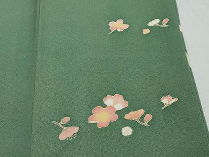 平和屋着物●友禅作家　北川聖水　訪問着　飾花文　正絹　逸品　DABI2221ud