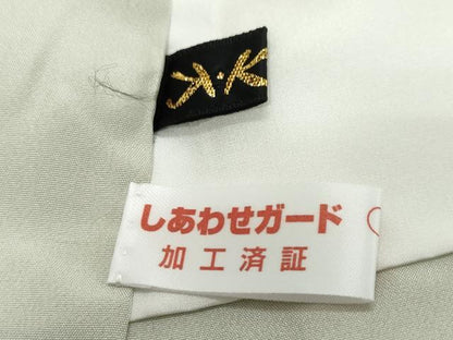 平和屋着物●訪問着　紬地　吉祥文　正絹　逸品　DABI2227ud