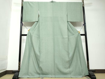 平和屋着物●江戸小紋　朝顔　正絹　逸品　DABI2233ud