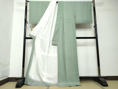 平和屋着物●江戸小紋　朝顔　正絹　逸品　DABI2233ud