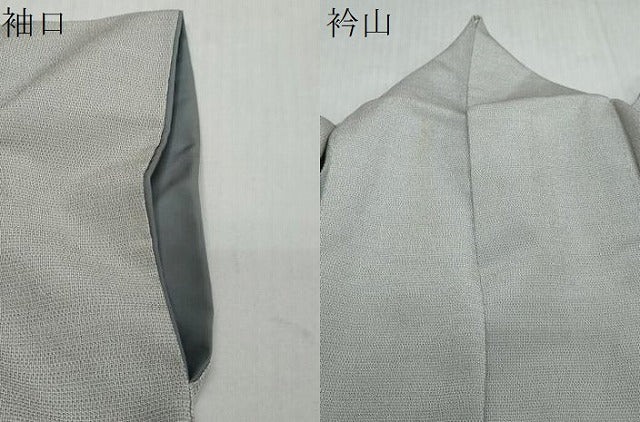 平和屋着物●本塩沢　やまだ織　絣文様　正絹　逸品　DABI2234ud