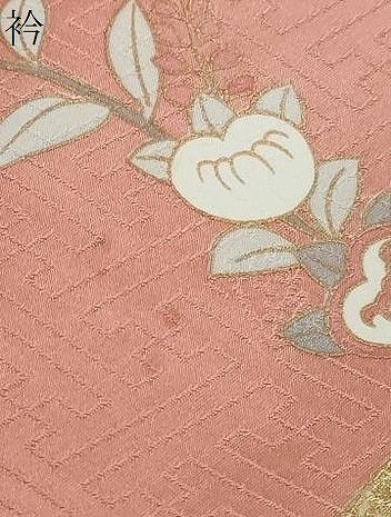 平和屋着物●十日町老舗ブランド　吉澤友禅　吾妻徳穂　訪問着　駒刺繍　地紙草花文　暈し染め　金彩　正絹　逸品　DABI2236ud