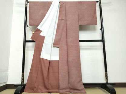 平和屋着物●江戸小紋　吉祥文　ロング丈　洗える着物　DABI2241ud