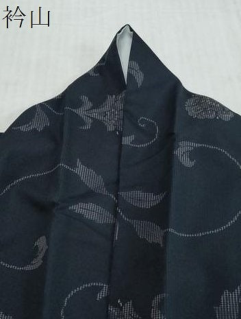 平和屋着物●小紋　更紗花唐草文　洗える着物　DABI2242ud