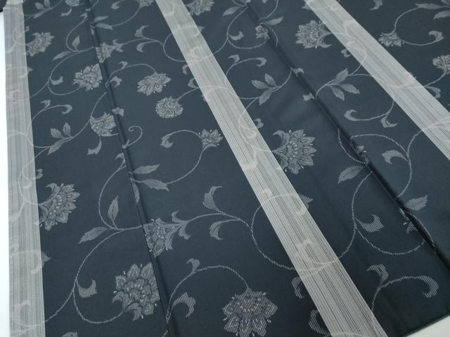 平和屋着物●小紋　更紗花唐草文　洗える着物　DABI2242ud