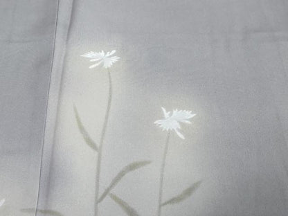 平和屋着物●訪問着　刺繍　草花文　暈し染め　正絹　逸品　未使用　DABI2246ud