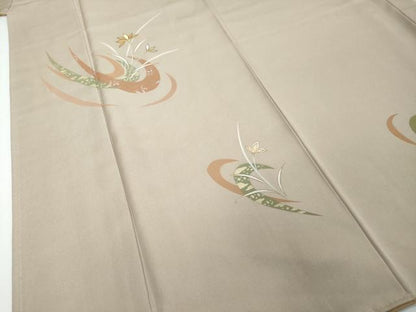 平和屋着物●訪問着　草花文　金銀彩　正絹　逸品　DABI2255ud