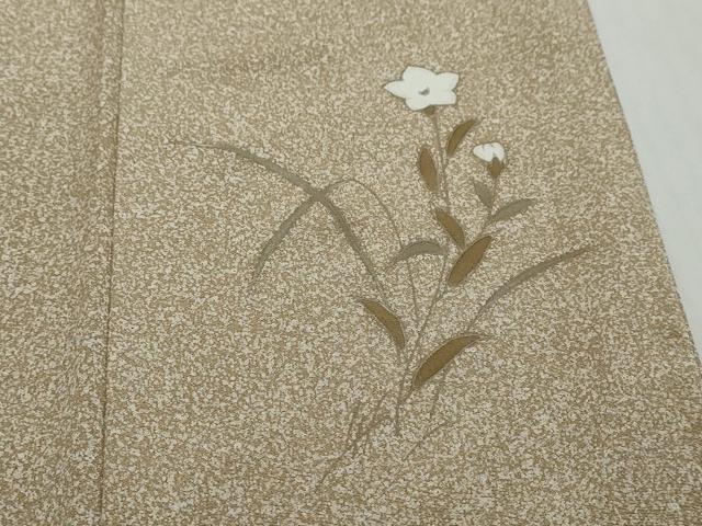 平和屋着物●訪問着　駒刺繍　流水地紙草花文　金彩　ますいわ屋扱い　正絹　逸品　DABI2256ud