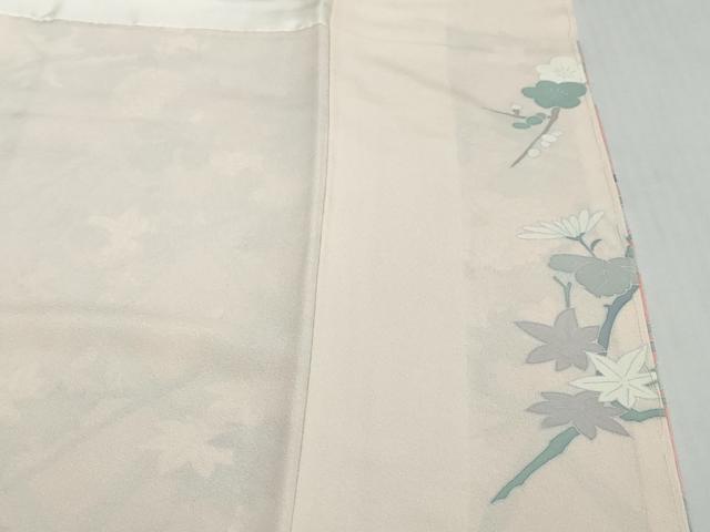 平和屋着物●訪問着　作家物　草花籬文　暈し染め　金彩　正絹　逸品　未使用　DABI2264ud