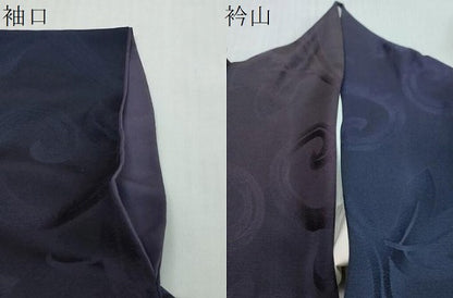 平和屋着物●上質な小紋　唐草文　暈し染め　やまと誂製　正絹　逸品　DABI2274ud
